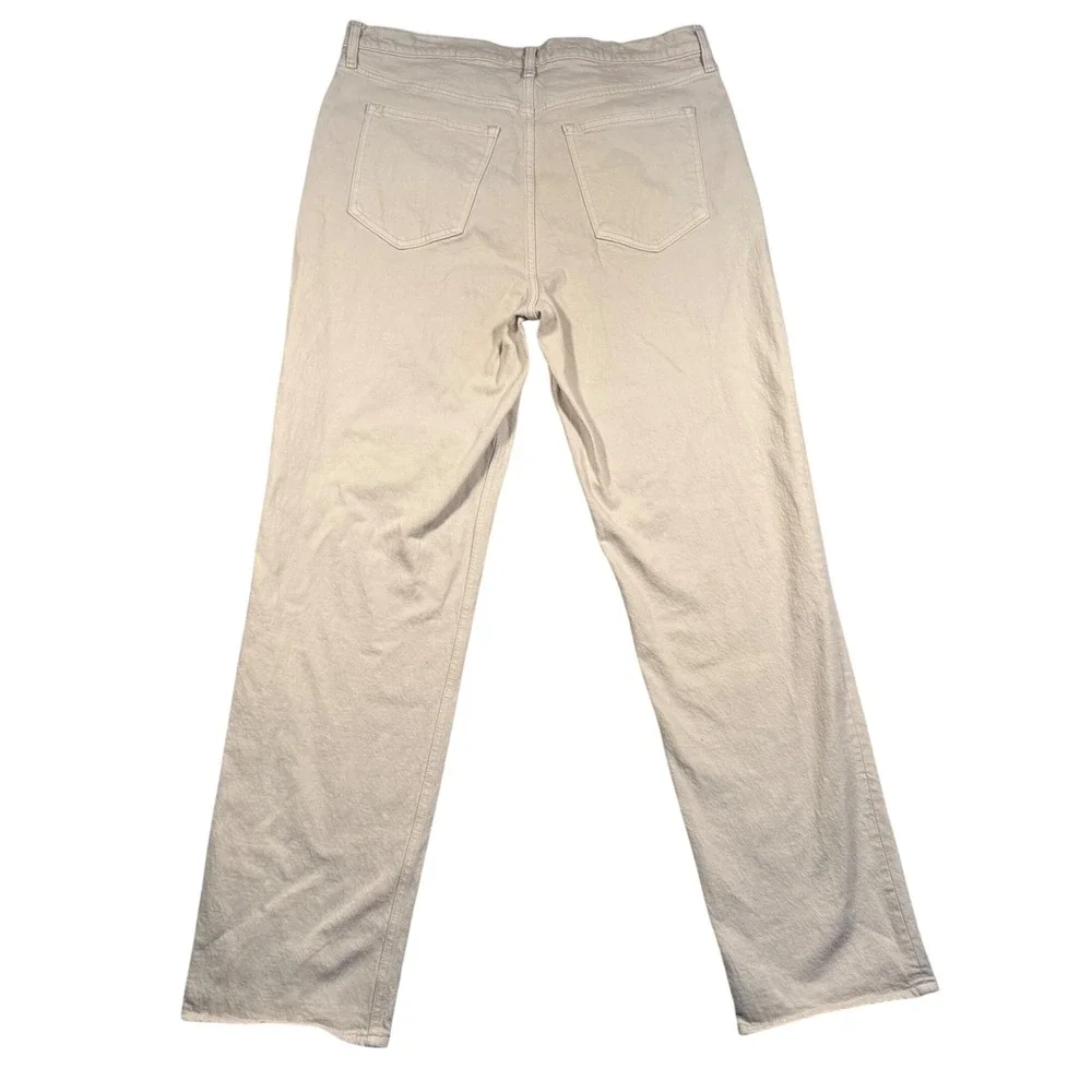 Abercrombie & Fitch 90s Straight Ultra High Rise Jeans Womens 16L Tan Neutral - Picture 2 of 8